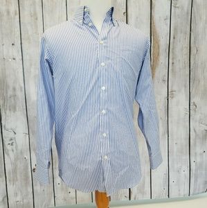 "Traveller" Blue w/White Pinstripes Shirt